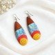 Special Offer Painting Wood Earrings Unique Model